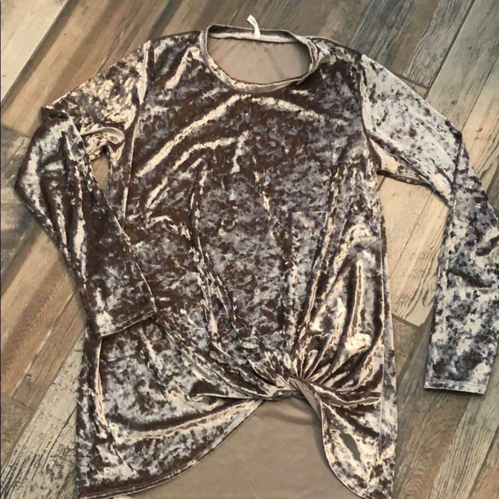 Boutique Velvet knot top!!!